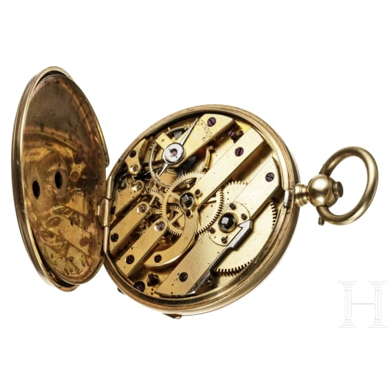 Gold-Taschenuhr (Savonette), um 1900
