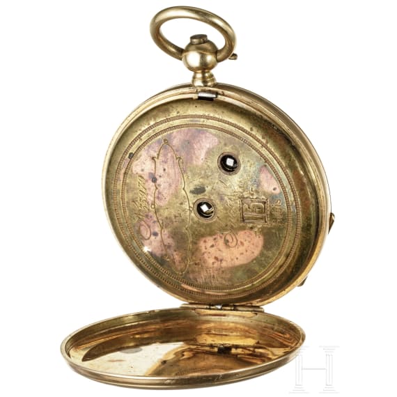 Gold-Taschenuhr (Savonette), um 1900