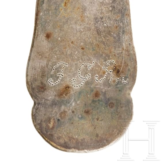 Barocker L&ouml;ffel, deutsch, wohl Regensburg, datiert 1782