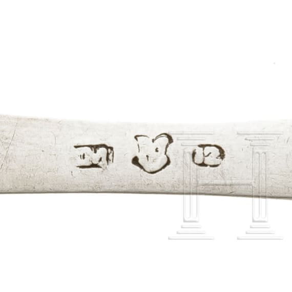Barocker L&ouml;ffel, deutsch, wohl Regensburg, datiert 1782