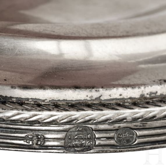 Silberner Kerzenhalter, &Ouml;sterreich, datiert 1816