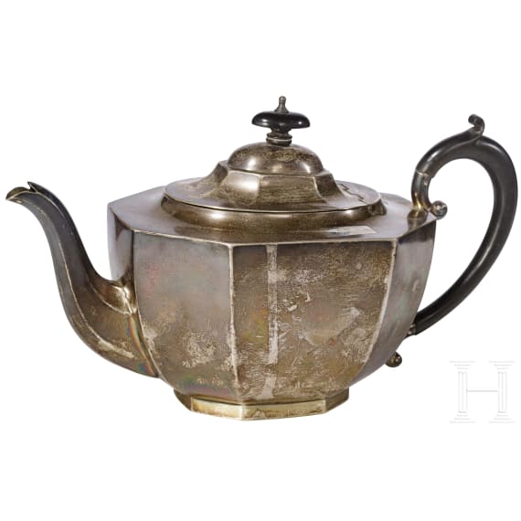 Dreiteiliges Silber-Teeservice, Henry Clifford Davis, Birmingham, 1922