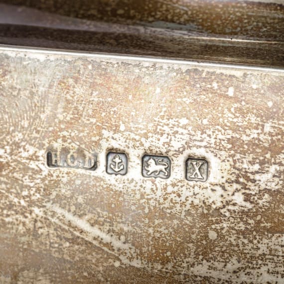 Dreiteiliges Silber-Teeservice, Henry Clifford Davis, Birmingham, 1922