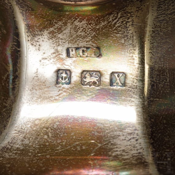 Dreiteiliges Silber-Teeservice, Henry Clifford Davis, Birmingham, 1922