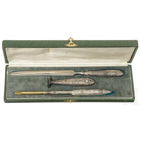 Versilbertes Konvolut, England/Sowjetunion u.a., um 1900/20.Jh.