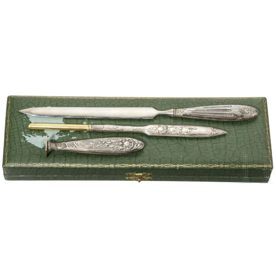 Versilbertes Konvolut, England/Sowjetunion u.a., um 1900/20.Jh.