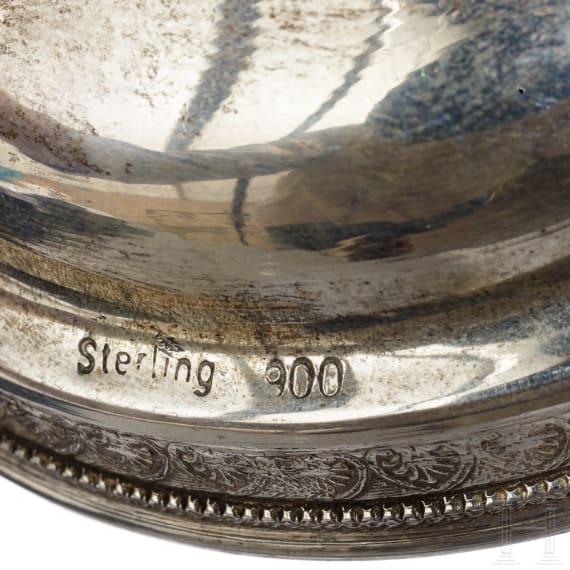 Kleiner silberner Eisw&uuml;rfelbeh&auml;lter, deutsch, um 1900/10