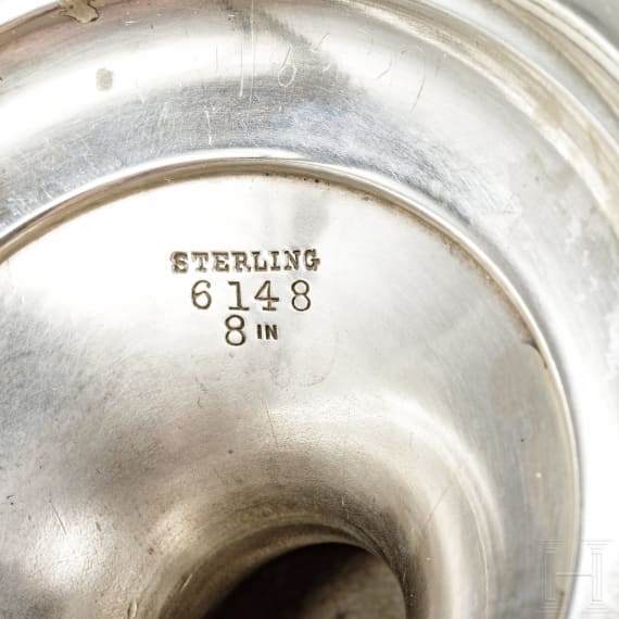 Sechs Fu&szlig;schalen in Silber bzw. "Sterling weighted", 19. und 20. Jhdt.
