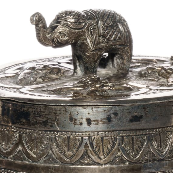 Silber-Teekanne, wohl Burma, um 1900