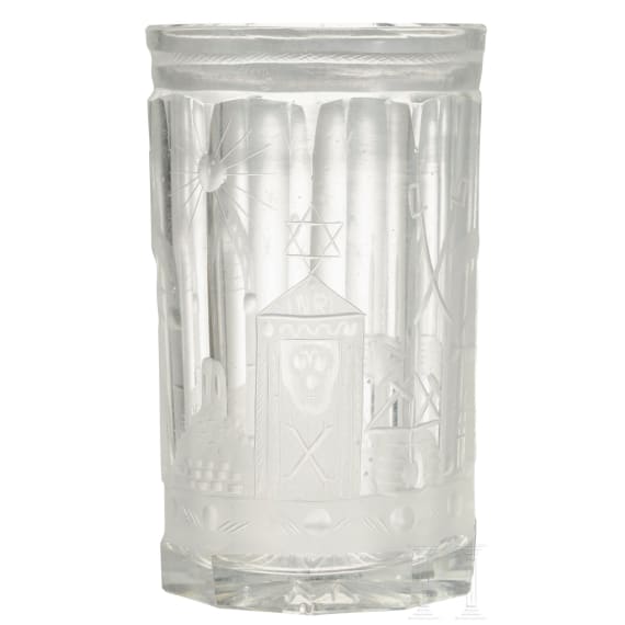 Logenglas, deutsch, 19. Jhdt.