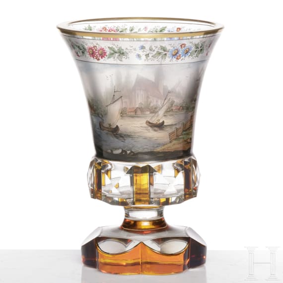 A Bohemian "Ranft" beaker, late 19th century