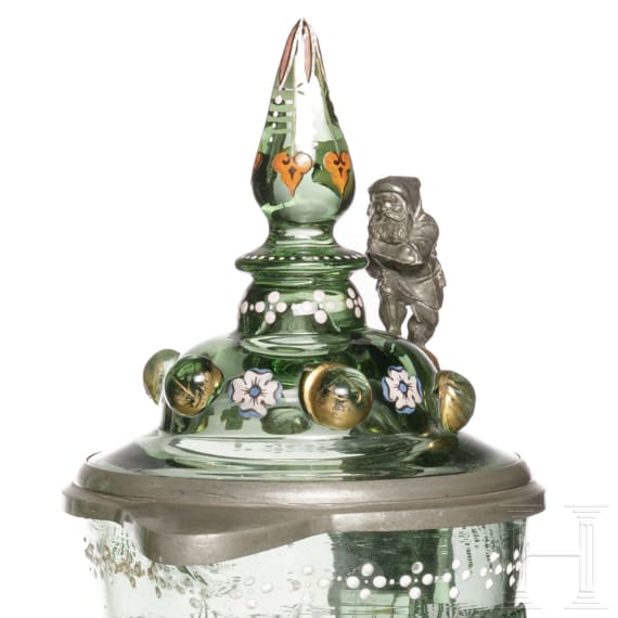 Krug, Pokal und Fl&ouml;te, Nordb&ouml;hmen/Neuwelt, um 1880
