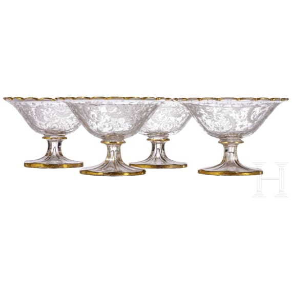 Zw&ouml;lfteiliges Trinkservice, J. & L. Lobmeyr, Wien, um 1880