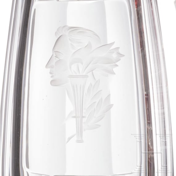 Vase und Deckelpokal, B&ouml;hmen, um 1930