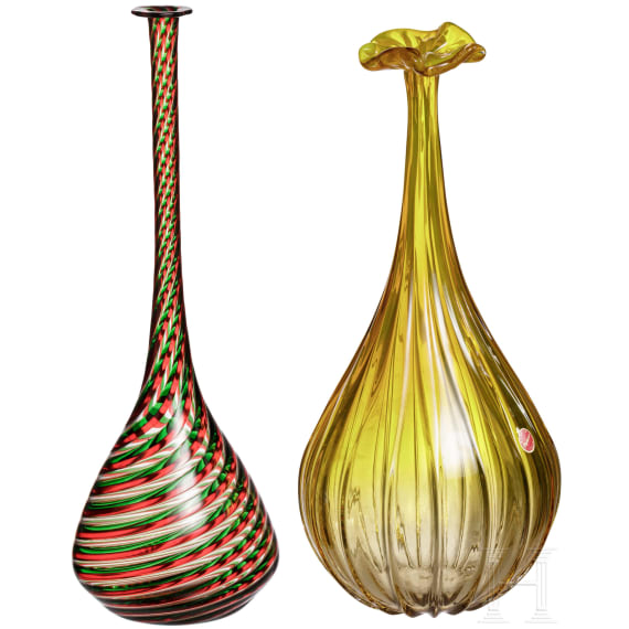 Zwei Vasen, Murano, 20. Jhdt.