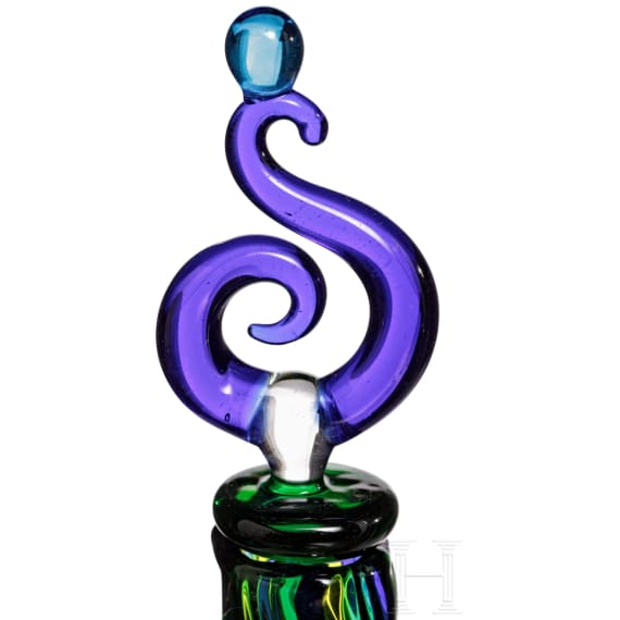 Zwei Glasflaschen, Murano, 20. Jhdt.
