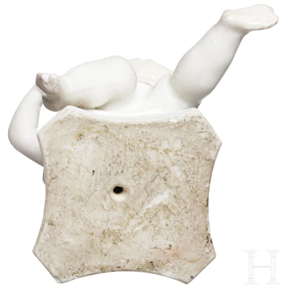 Porzellanfigur eines Knaben, deutsch, 18. Jhdt.