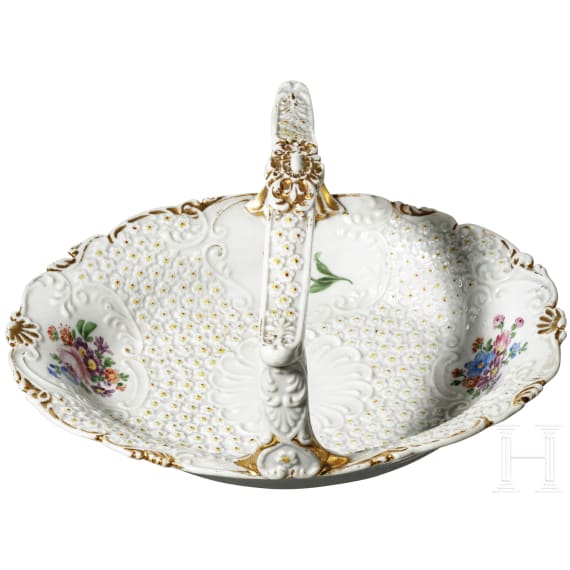Meissener Geb&auml;ckschale, um 1860