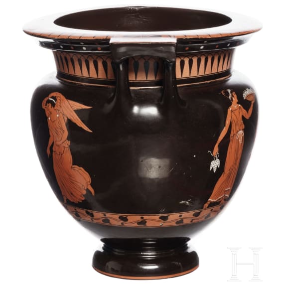 Vase im attischen Stil, Wiener Porzellanmanufaktur, um 1860