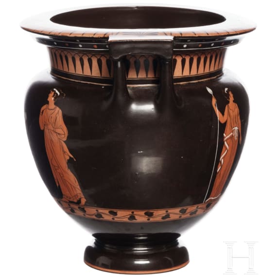 Vase im attischen Stil, Wiener Porzellanmanufaktur, um 1860