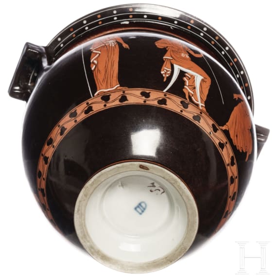 Vase im attischen Stil, Wiener Porzellanmanufaktur, um 1860