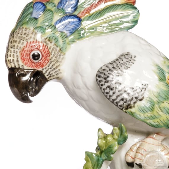 Ein Paar Porzellanfiguren, "Kakadus", Nymphenburg, 20. Jhdt.