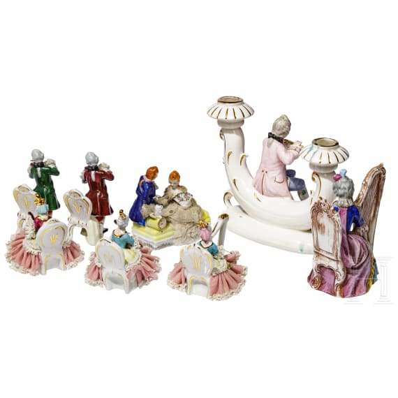 Kleine Sammlung Porzellanfiguren