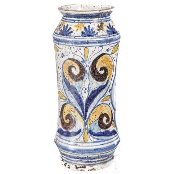 Majolica Albarello, Italien, 18. Jhdt.