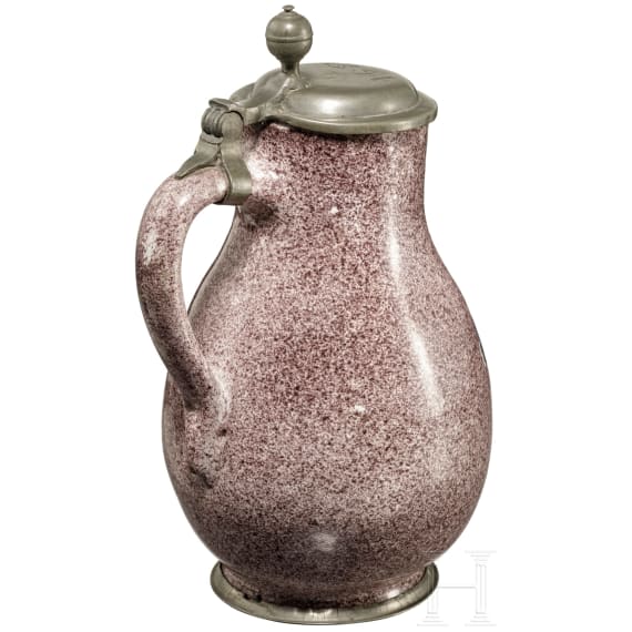 Fayencekrug, deutsch, um 1800