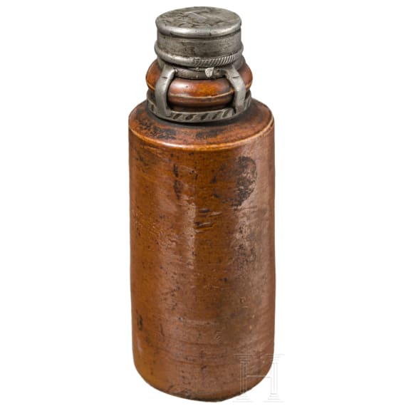 Kleine Schnapsflasche f&uuml;r die Jagd, s&uuml;ddeutsch, wohl 18. Jhdt.