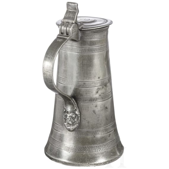 Kleine Stitze aus Zinn, Bad T&ouml;lz, um 1700