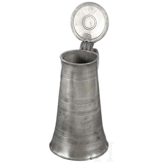 Kleine Stitze aus Zinn, Bad T&ouml;lz, um 1700