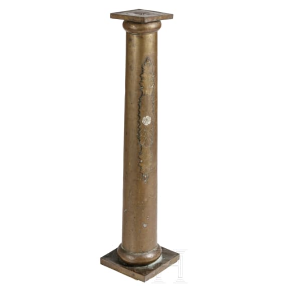 Ziers&auml;ule aus Messing, deutsch, 1. H&auml;lfte 19. Jhdt.