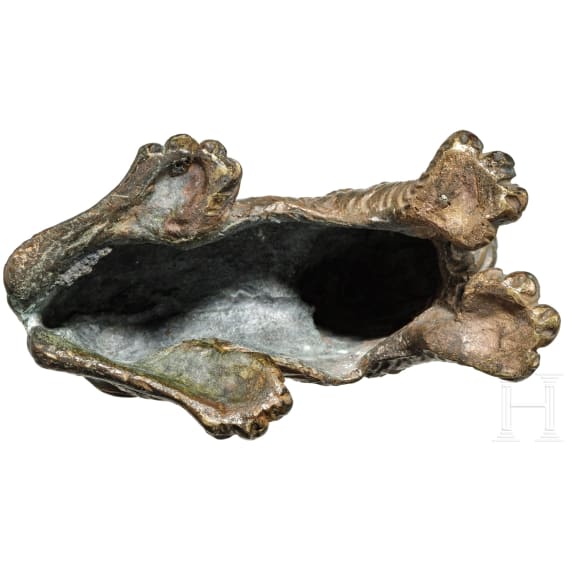 Leuchterfu&szlig; in L&ouml;wenform, s&uuml;deurop&auml;isch, 17. Jhdt.