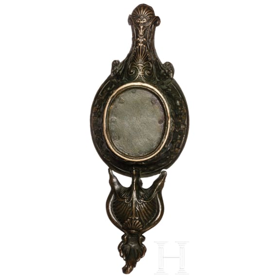 Bronze-&Ouml;llampe im Stil der Antike, deutsch, um 1850