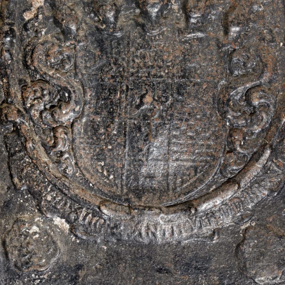 Ofenplatte mit dem Wappen der Herz&ouml;ge von Braunschweig, um 1650