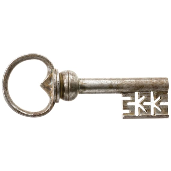 Hohldornschl&uuml;ssel f&uuml;r eine barocke Kriegskasse, deutsch, um 1700