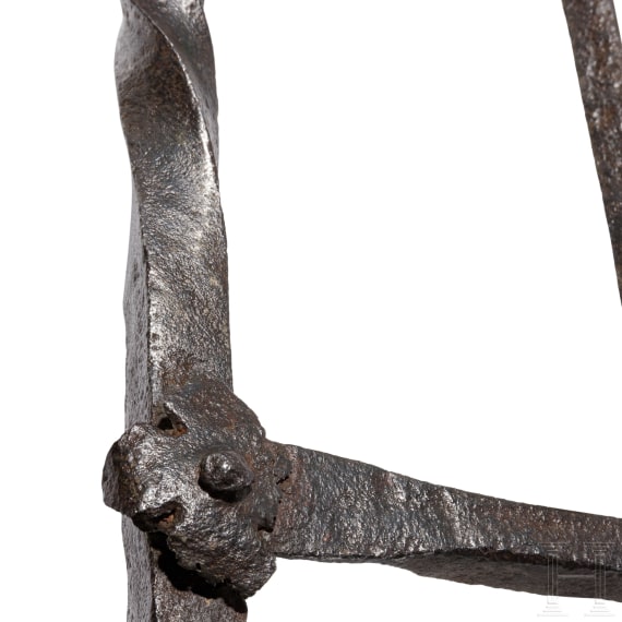 Schmiedeeisernes Fenstergitter, deutsch, 16./17. Jhdt.