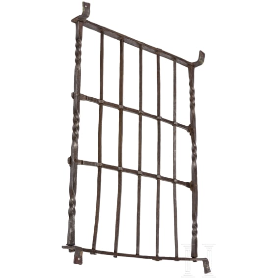 Schmiedeeisernes Fenstergitter, deutsch, 16./17. Jhdt.