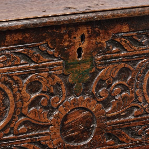 A small French baroque chest, 18th century