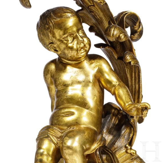 Vergoldeter Tafelaufsatz, Frankreich, um 1860