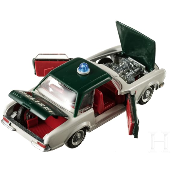 Tekno-Hardtop-Polizeiauto Nr. 932 (Mercedes 230SL) im Originalkarton