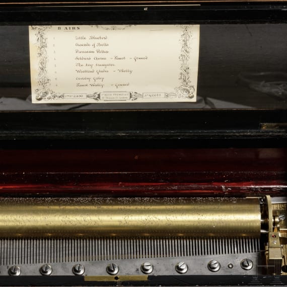 A Swiss musical box, circa 1900
