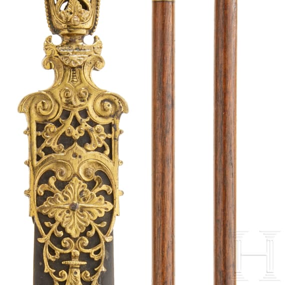 Papierschneider und Putzstock, Niederlande, um 1900