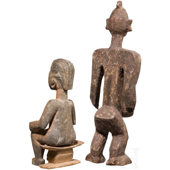 Zwei Figuren aus Holz, Afrika