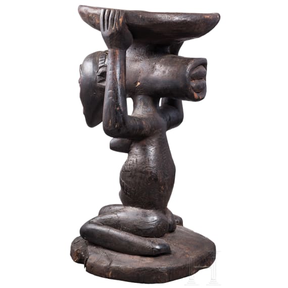 A Luba Hemba stool, Kongo, early to mid-20th century