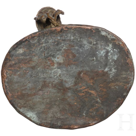 Bronzestatuette der sitzenden Tara auf Sockel, China, 19. oder fr&uuml;hes 20. Jhdt.