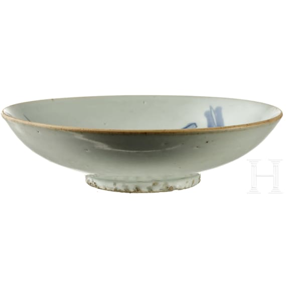 Teller mit Blau-Wei&szlig;-Dekoration, China, 18. - 19. Jhdt.