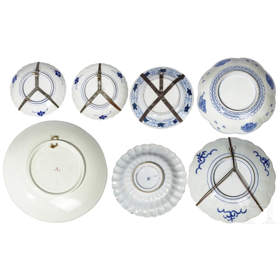 A collection of Chinese and European plates, 19th/20th century