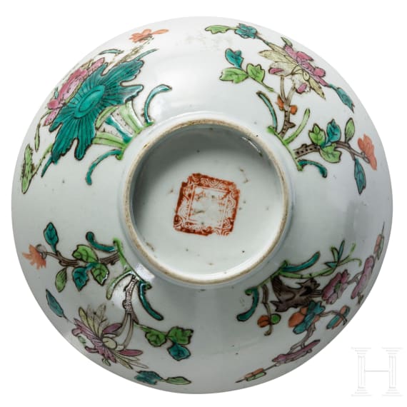 Vase und Schale aus der Republikzeit, China, 20. Jhdt.